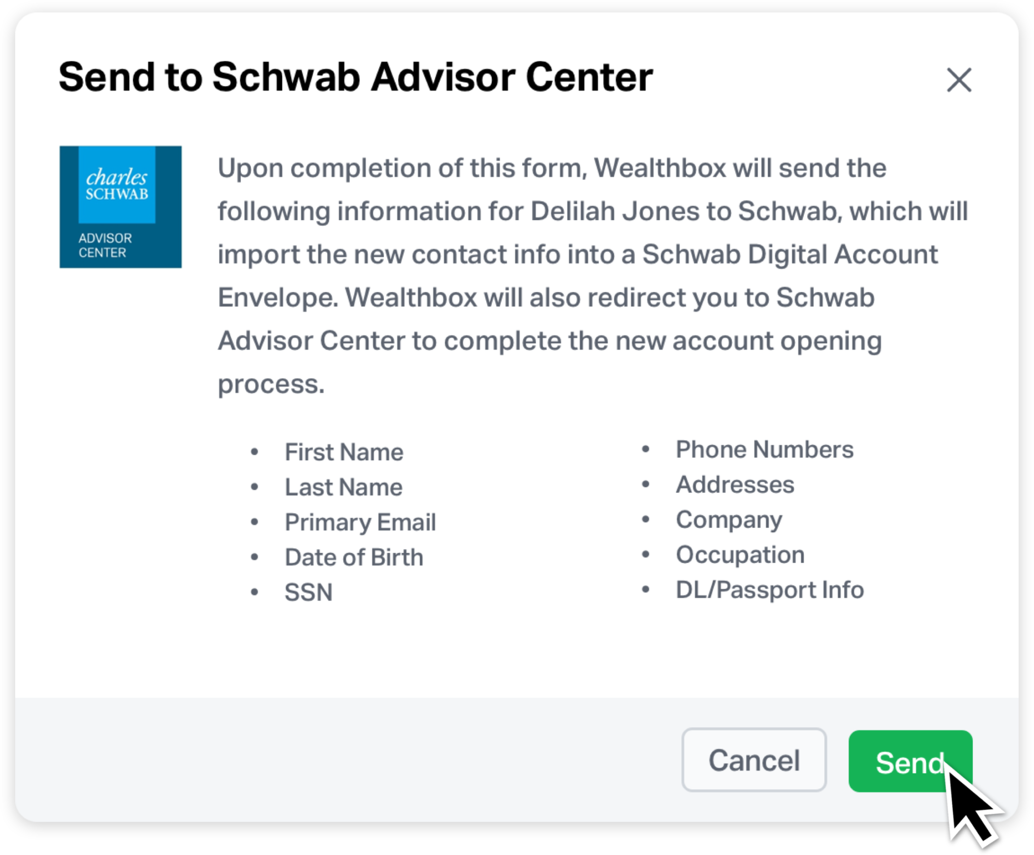 New In Wealthbox Digital Account Openings With Schwab Advisor Center