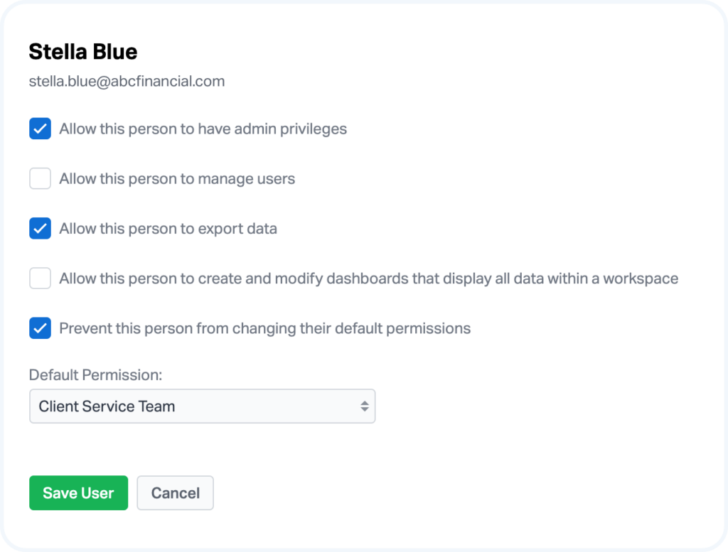 Wealthbox Admin Features - User Roles and Permissions