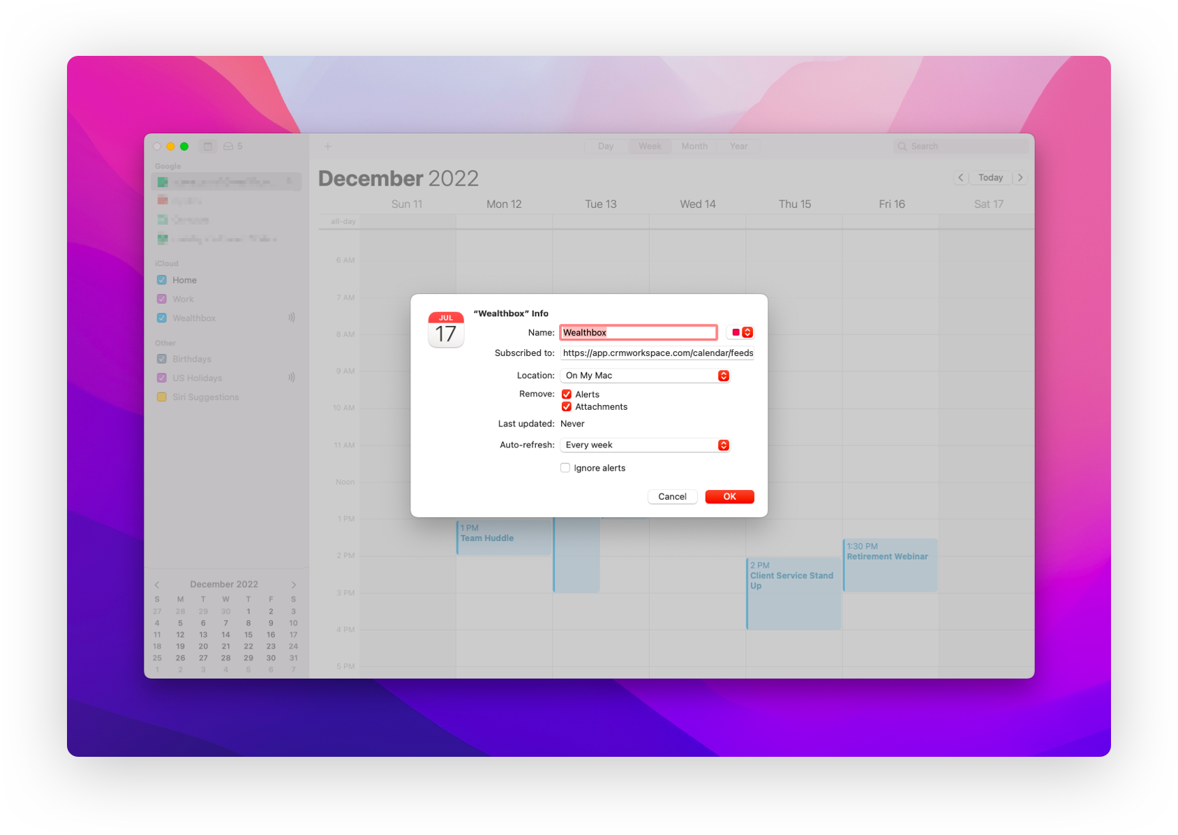 Get Started With Wealthbox Apple Calendar